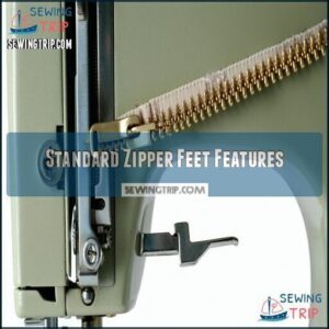 Standard Zipper Feet Features