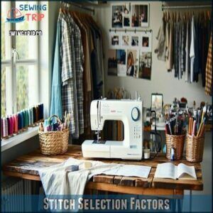 Stitch Selection Factors Stitch Selection Factors