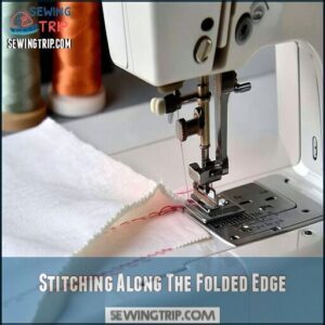 Stitching Along The Folded Edge