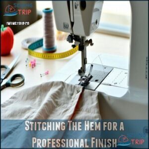 Stitching The Hem for a Professional Finish