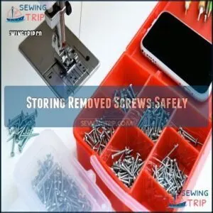 Storing Removed Screws Safely