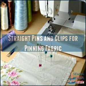 Straight Pins and Clips for Pinning Fabric