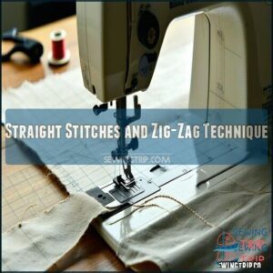 Straight Stitches and Zig-Zag Technique