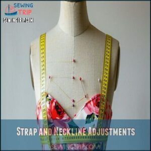 Strap and Neckline Adjustments Strap and Neckline Adjustments