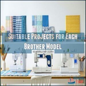 Suitable Projects for Each Brother Model Suitable Projects for Each Brother Model