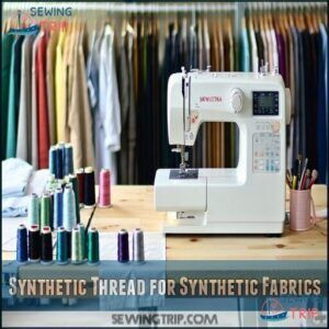 Synthetic Thread for Synthetic Fabrics Synthetic Thread for Synthetic Fabrics