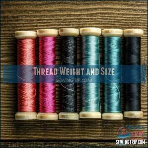 Thread Weight and Size Thread Weight and Size
