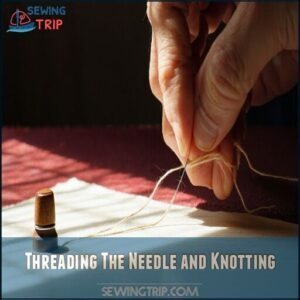 Threading The Needle and Knotting