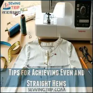 Tips for Achieving Even and Straight Hems