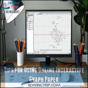 Tips for Using Online Interactive Graph Paper