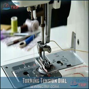 Turning Tension Dial Turning Tension Dial
