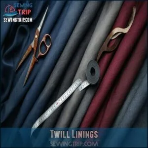 Twill Linings