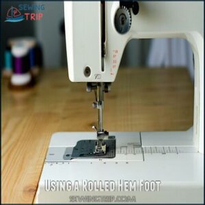 Using a Rolled Hem Foot