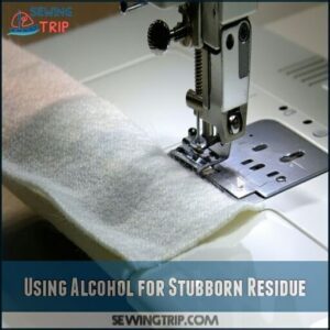 Using Alcohol for Stubborn Residue