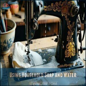 Using Household Soap and Water Using Household Soap and Water