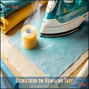 Using Iron on Hemming Tape