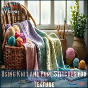 Using Knit and Purl Stitches for Texture