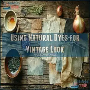 Using Natural Dyes for Vintage Look