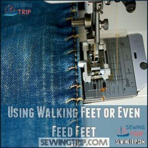 Using Walking Feet or Even Feed Feet