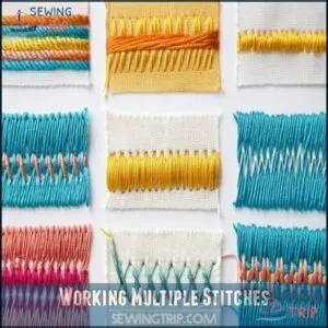 Working Multiple Stitches