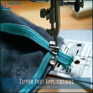 Zipper Foot Applications