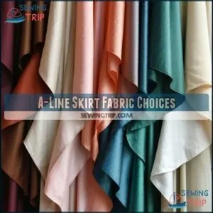 A-Line Skirt Fabric Choices