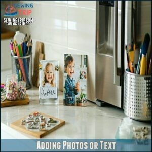 Adding Photos or Text