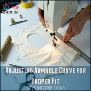 Adjusting Armhole Curve for Proper Fit