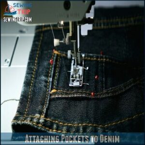 Attaching Pockets to Denim