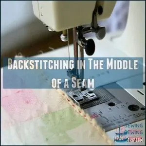 Backstitching in The Middle of a Seam