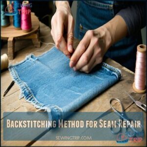 Backstitching Method for Seam Repair
