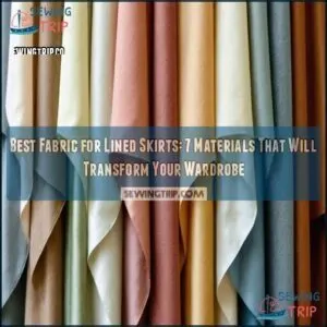 best fabric for lined skirts
