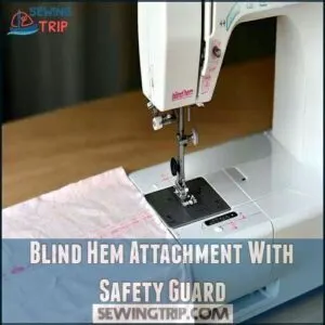 Blind Hem Attachment With Safety Guard