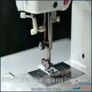 Built-in Needle Threader for Convenience