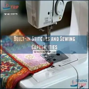 Built-in Stitches and Sewing Capabilities