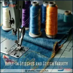 Built-in Stitches and Stitch Variety