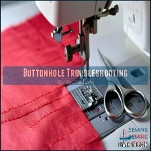 Buttonhole Troubleshooting