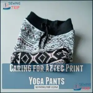 Caring for Aztec Print Yoga Pants