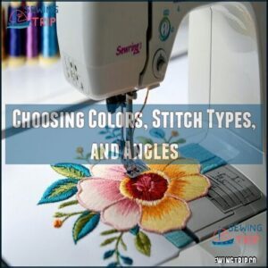 Choosing Colors, Stitch Types, and Angles