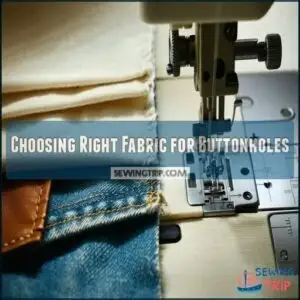 Choosing Right Fabric for Buttonholes
