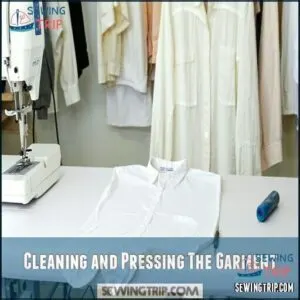 Cleaning and Pressing The Garment