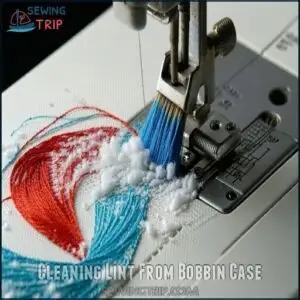 Cleaning Lint From Bobbin Case