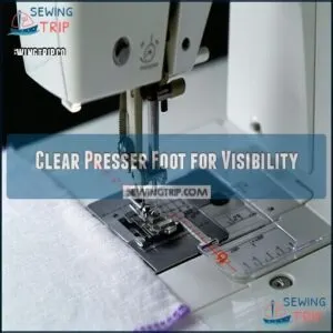 Clear Presser Foot for Visibility