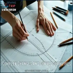 Complex Changes and Curved Seamlines