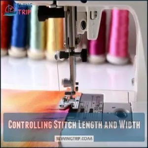 Controlling Stitch Length and Width