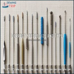 Correct Needle Size and Type Correct Needle Size and Type