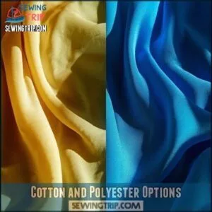 Cotton and Polyester Options