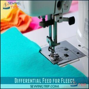 Differential Feed for Fleece Differential Feed for Fleece