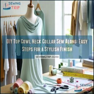 diy top cowl neck collar sew along diy top cowl neck collar sew along