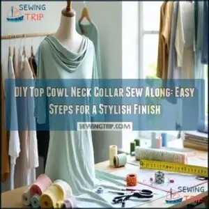 diy top cowl neck collar sew along